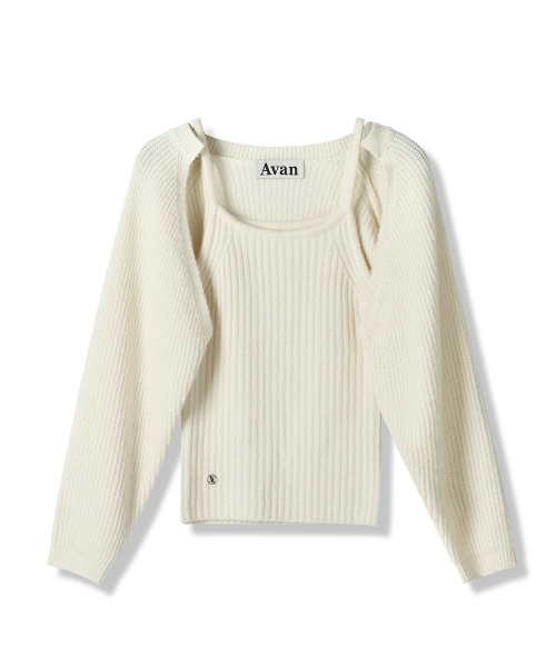 AVANDRESS(アバンドレス )の「Adel Bolero Cardigan Knit Set BLACK(カーディガン/ボレロ・レディース・ブラック・FREE)」の7枚目の写真