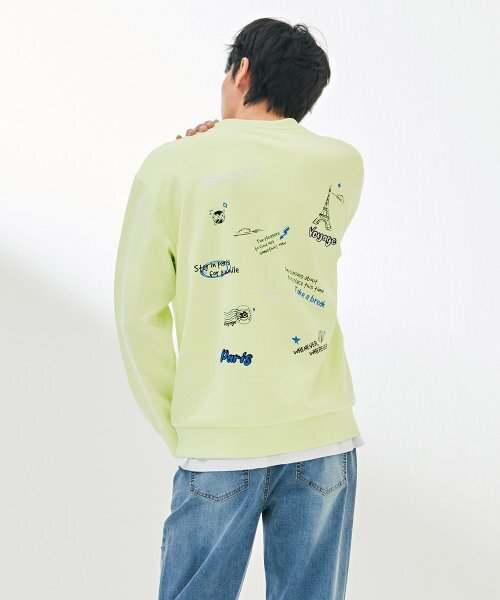 CHASECULT(チェイスカルト)の「共用バックプリントアートワークスウェットシャツ-DARU5114B06(スウェット・メンズ・イエロー・90/100/95/105)」の5枚目の写真