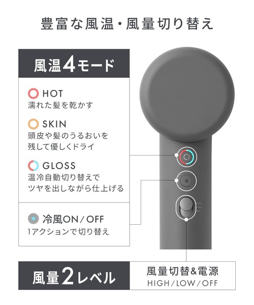 SALONIA サロニア スムースシャインスマートドライヤー ヘアドライヤー