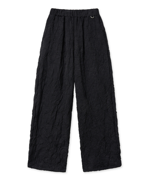 wrinkle pants (black)