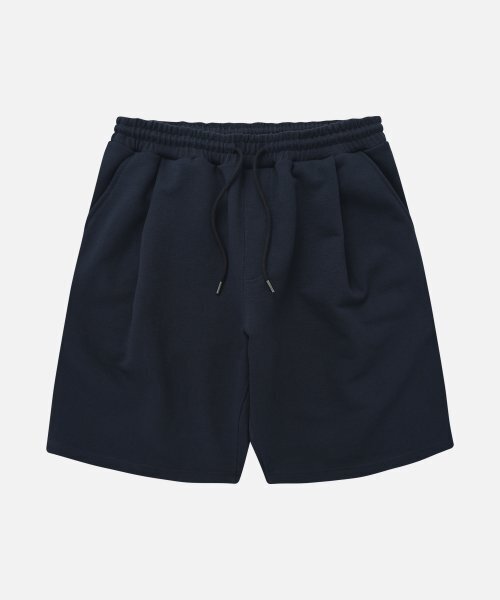 FRIZMWORKS(フリズムワークス)の「ONE TUCK SWEAT SHORTS _ NAVY(その他パンツ・メンズ・その他・MEDIUM/LARGE/X-LARGE)」の1枚目の写真