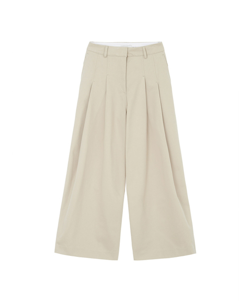Kijun(キジュン)の「Curved Seam Wide Pants Beige(スラックス・レディース・その他・SMALL/MEDIUM/LARGE)」の2枚目の写真