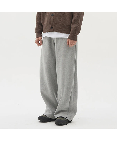 XERO(ゼロ)の「ディープタックサイドスナップスウェットパンツ(スウェットパンツ・メンズ・グレー/ブラック・MEDIUM/LARGE)」の1枚目の写真
