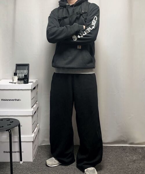 XERO(ゼロ)の「ディープタックサイドスナップスウェットパンツ(スウェットパンツ・メンズ・グレー/ブラック・MEDIUM/LARGE)」の10枚目の写真