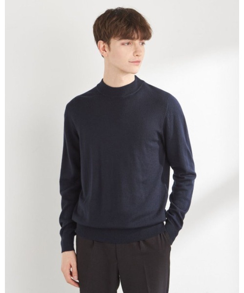 セール】【おうちで洗える】【RBC】【秋冬】ウールモックネックニット