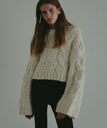 ETRE TOKYO ラクーンパフスリーブニットプルオーバー ETRE TOKYO（エトレトウキョウ）の「パフスリーブラクーンニットプル