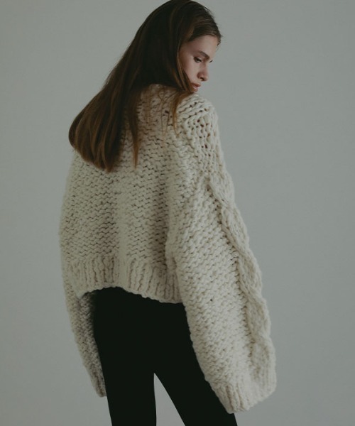 セール】ハンドニットケーブルプルオーバー（ニット/セーター）｜ETRE