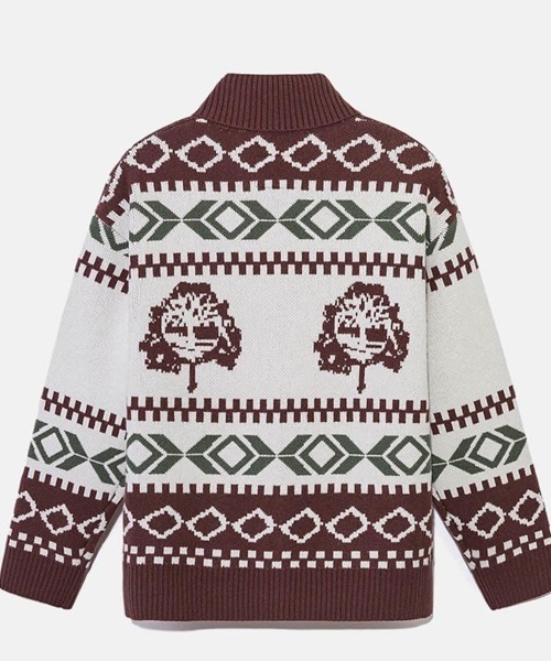 Timberland（ティンバーランド）の「Timberland [TOKYO DESIGN COLLECTIVE] Cowichan Sweater（ティンバーランド [トウキョウ デザイン コレクティブ] カウチン セーター）（ニット/セーター・メンズ・ダークブラウン・MEDIUM）」の3枚目の写真