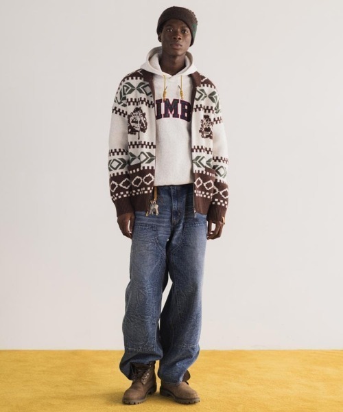 Timberland（ティンバーランド）の「Timberland [TOKYO DESIGN COLLECTIVE] Cowichan Sweater（ティンバーランド [トウキョウ デザイン コレクティブ] カウチン セーター）（ニット/セーター・メンズ・ダークブラウン・MEDIUM）」の9枚目の写真