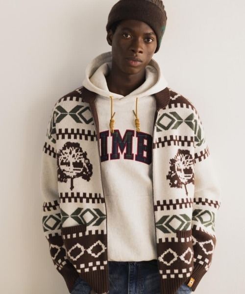 Timberland（ティンバーランド）の「Timberland [TOKYO DESIGN COLLECTIVE] Cowichan Sweater（ティンバーランド [トウキョウ デザイン コレクティブ] カウチン セーター）（ニット/セーター・メンズ・ダークブラウン・MEDIUM）」の10枚目の写真
