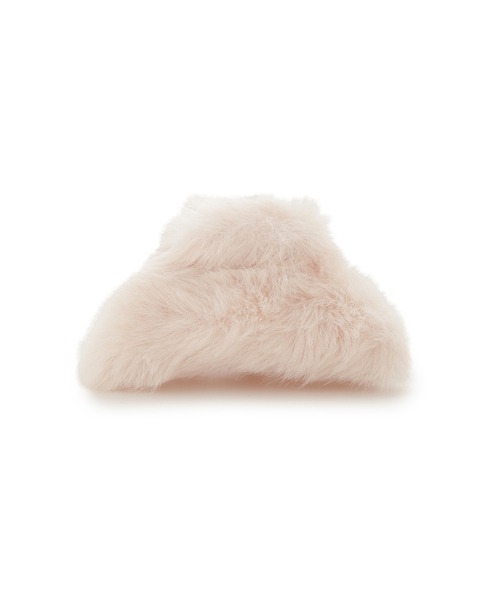 SNIDEL(スナイデル)の「ファーバンス(バレッタ/ヘアクリップ・レディース・ピンク/アイボリー/グレー・F)」の5枚目の写真