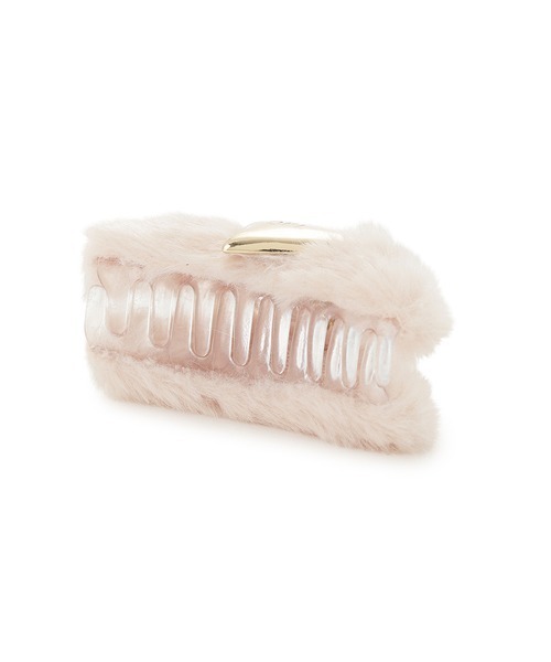 SNIDEL(スナイデル)の「ファーバンス(バレッタ/ヘアクリップ・レディース・ピンク/アイボリー/グレー・F)」の6枚目の写真