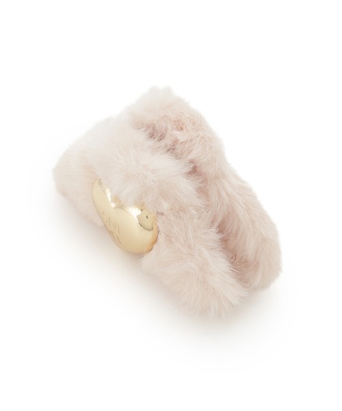 SNIDEL(スナイデル)の「ファーバンス(バレッタ/ヘアクリップ・レディース・ピンク/アイボリー/グレー・F)」の7枚目の写真