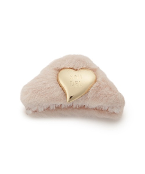 SNIDEL(スナイデル)の「ファーバンス(バレッタ/ヘアクリップ・レディース・ピンク/アイボリー/グレー・F)」の9枚目の写真