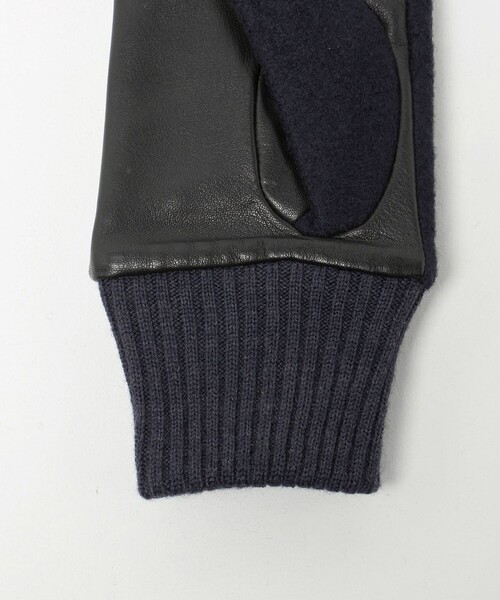 BEAUTY&YOUTH UNITED ARROWS（ビューティーアンドユースユナイテッドアローズ）の「コンビ ステッチ グローブ タッチパネル対応（手袋・メンズ・ブラウン系/ブラック/ダークグリーン/ネイビー/ライトグレー・FREE）」の7枚目の写真