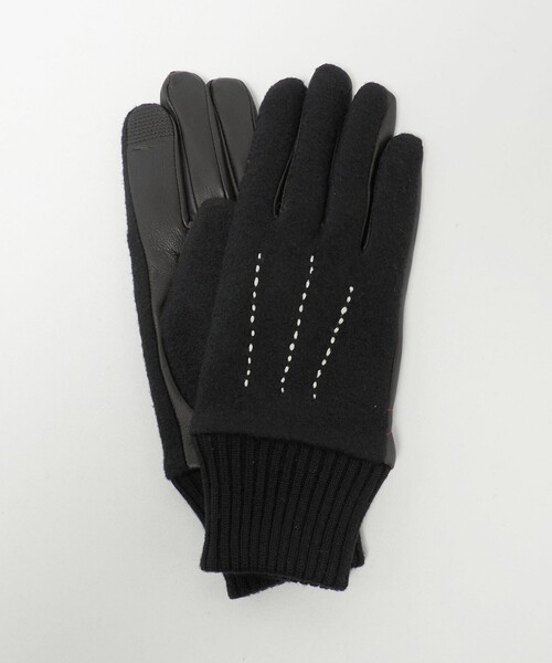 BEAUTY&YOUTH UNITED ARROWS（ビューティーアンドユースユナイテッドアローズ）の「コンビ ステッチ グローブ タッチパネル対応（手袋・メンズ・ブラウン系/ブラック/ダークグリーン/ネイビー/ライトグレー・FREE）」の9枚目の写真