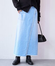 RIVE DROITE | 予約【MONN.:.(モン)】ラップデニムスカート(スカート)