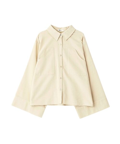CRAFT STANDARD BOUTIQUE(クラフトスタンダードブティック)の「ビッグ袖デザインシャツ(シャツ/ブラウス・レディース・アイボリー/スモーキーグリーン系/チャコールグレー・FREE)」の17枚目の写真