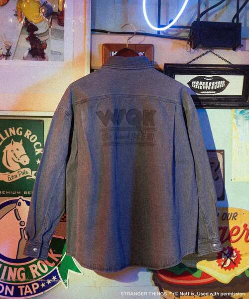 セール】□STRANGER THINGS×MINNETONKA デニムシャツ（シャツ/ブラウス
