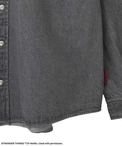 セール】□STRANGER THINGS×MINNETONKA デニムシャツ（シャツ/ブラウス