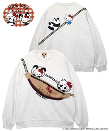 ハローキティコラボ（ハローキティコラボ）の「Hello Kitty×PANDIESTA　BAG風ポケット付き仲良しスウェット(M2)（スウェット）」