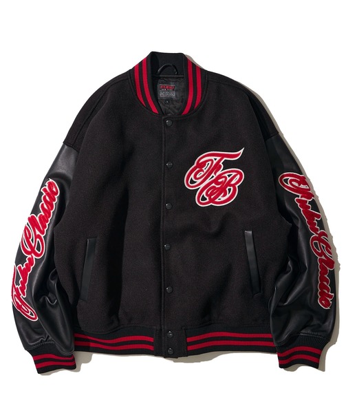 FUBU( フブ)の「【FUBU / フブ】Varsity Jacket / バーシティジャケット(スタジャン・メンズ・ブラック系1/ブラック系3/ブラック系2・MEDIUM/X-LARGE/LARGE)」の2枚目の写真
