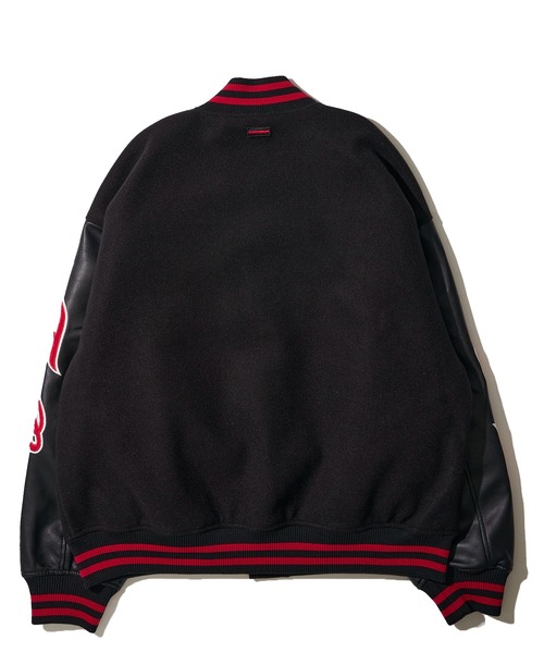 FUBU( フブ)の「【FUBU / フブ】Varsity Jacket / バーシティジャケット(スタジャン・メンズ・ブラック系1/ブラック系3/ブラック系2・MEDIUM/X-LARGE/LARGE)」の5枚目の写真