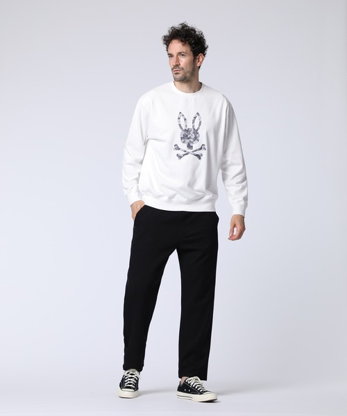 Psycho Bunny(サイコバニー)の「ヒートカット迷彩ロゴ ロングスリーブTシャツ(Tシャツ/カットソー・メンズ・ホワイト/チャコールグレー/ブラック・SMALL/MEDIUM/LARGE/X-LARGE)」の6枚目の写真