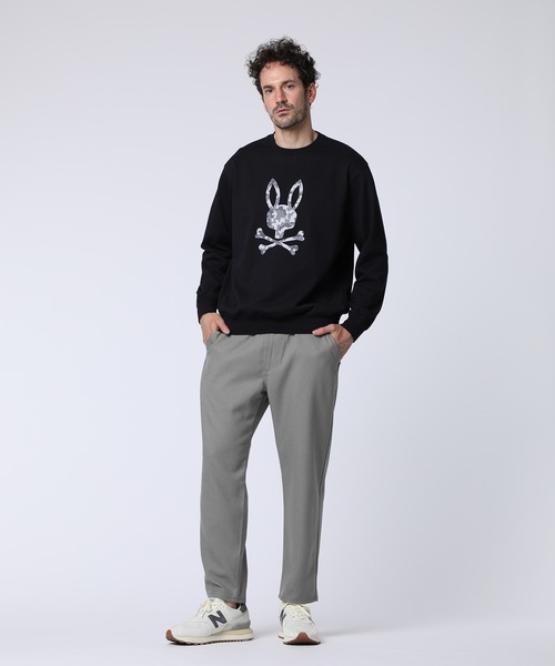 Psycho Bunny(サイコバニー)の「ヒートカット迷彩ロゴ ロングスリーブTシャツ(Tシャツ/カットソー・メンズ・ホワイト/チャコールグレー/ブラック・SMALL/MEDIUM/LARGE/X-LARGE)」の10枚目の写真
