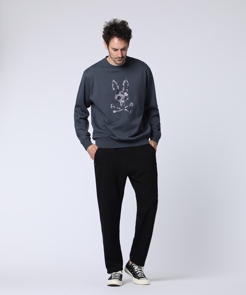 Psycho Bunny(サイコバニー)の「ヒートカット迷彩ロゴ ロングスリーブTシャツ(Tシャツ/カットソー・メンズ・ホワイト/チャコールグレー/ブラック・SMALL/MEDIUM/LARGE/X-LARGE)」の14枚目の写真