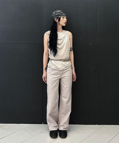 INSILENCE WOMEN(インサイレンスウーマン)の「ストレートカラー デニム カーキグレー(デニムパンツ・レディース・その他・SMALL/X-SMALL)」の11枚目の写真