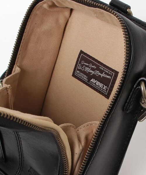 AVIREX(アヴィレックス)の「BULTO MINI SHOULDER BAG / ブルト ミニショルダーバッグ / AVIREX / アヴィレックス / AVX5610(ショルダーバッグ・メンズ・ブラック/キャメル/ブラウン系その他3・F)」の7枚目の写真