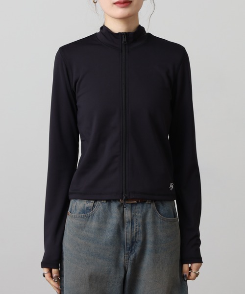 GUESS JEANS(ゲスジーンズ)の「GUESS JEANS フルジップ スウェットシャツ(スウェット・レディース・ブラック・S/L/M)」の8枚目の写真