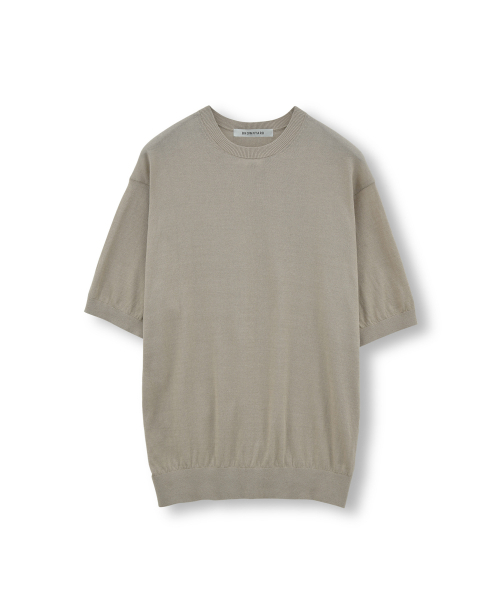 BROWNYARD(ブラウンヤード)の「スーピマコットンハーフニット、ベージュ(ニット/セーター・メンズ・その他・5/4/3)」の1枚目の写真