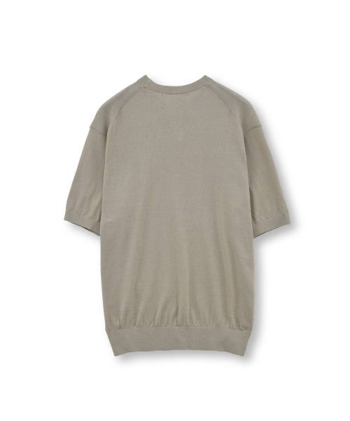 BROWNYARD(ブラウンヤード)の「スーピマコットンハーフニット、ベージュ(ニット/セーター・メンズ・その他・5/4/3)」の2枚目の写真