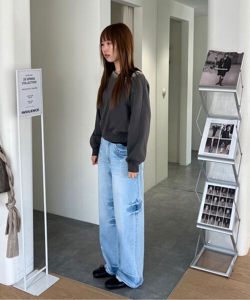 INSILENCE WOMEN(インサイレンスウーマン)の「ドミンゴウォッシュドデニム ライトブルー(デニムパンツ・レディース・その他・LARGE/MEDIUM)」の8枚目の写真