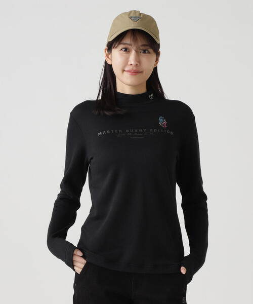 MASTER BUNNY EDITION(マスターバニーエディション)の「【MASTER BUNNY EDITION】スーパーストレッチ裏起毛長袖ハイネックカットソー(Tシャツ/カットソー・レディース・ブラック/ブラック系その他/グレー/ホワイト/ホワイト系その他・SMALL/LARGE/MEDIUM)」の4枚目の写真