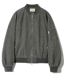 BASEMOMENT（ベースモーメント）の「ピグメントダイングウォッシュドMA-1ストーングレー（MA-1）」