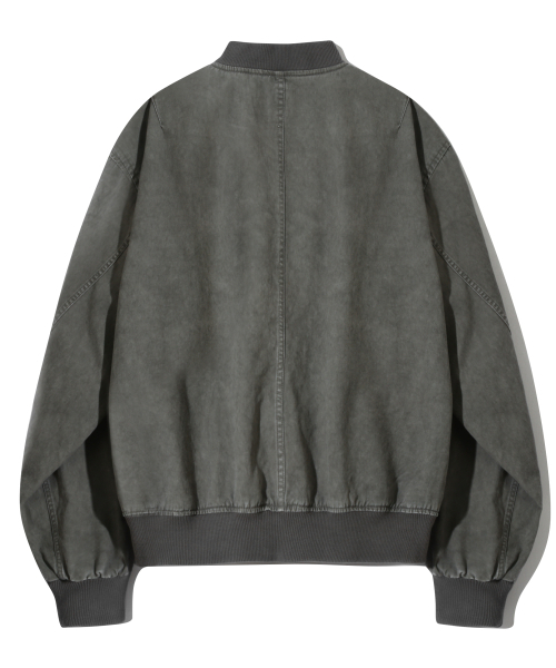 BASEMOMENT(ベースモーメント)の「ピグメントダイングウォッシュドMA-1ストーングレー(ブルゾン・メンズ・その他・LARGE/MEDIUM)」の6枚目の写真