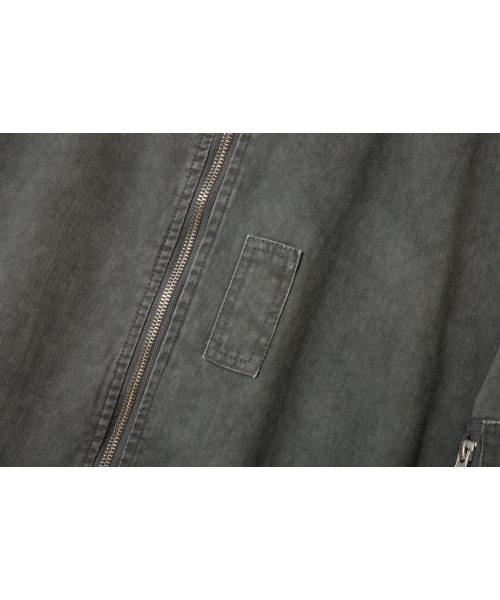 BASEMOMENT(ベースモーメント)の「ピグメントダイングウォッシュドMA-1ストーングレー(ブルゾン・メンズ・その他・LARGE/MEDIUM)」の4枚目の写真