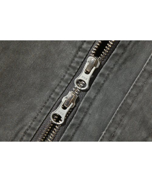 BASEMOMENT(ベースモーメント)の「ピグメントダイングウォッシュドMA-1ストーングレー(ブルゾン・メンズ・その他・LARGE/MEDIUM)」の2枚目の写真