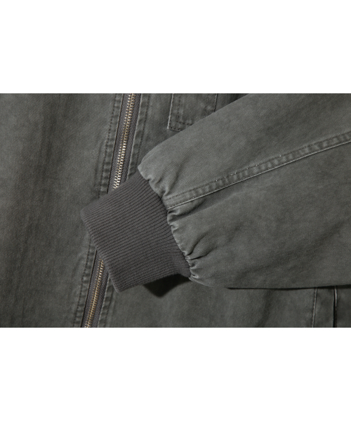 BASEMOMENT(ベースモーメント)の「ピグメントダイングウォッシュドMA-1ストーングレー(ブルゾン・メンズ・その他・LARGE/MEDIUM)」の8枚目の写真