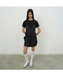 SATIN SLEEP SHORTS (BLACK)