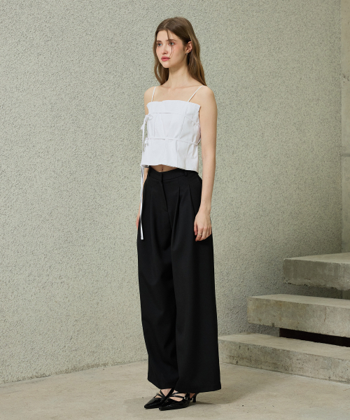 ARI(アリ)の「TOMO WIDE SLACKS / BLACK(スラックス・レディース・ブラック・SMALL/MEDIUM)」の3枚目の写真