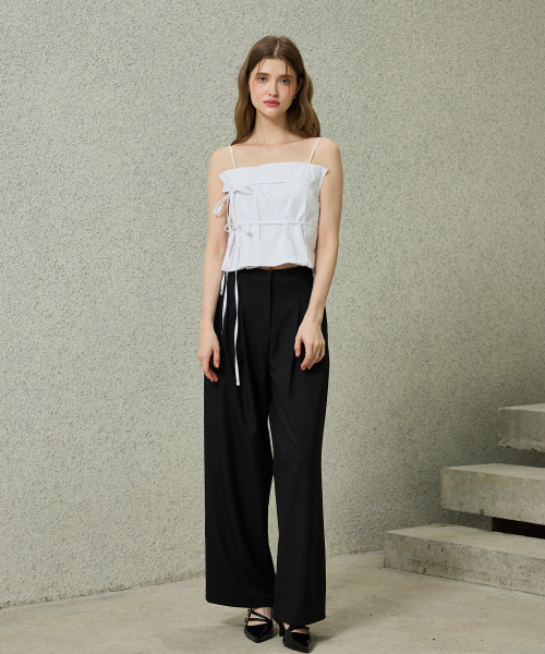 ARI(アリ)の「TOMO WIDE SLACKS / BLACK(スラックス・レディース・ブラック・SMALL/MEDIUM)」の5枚目の写真