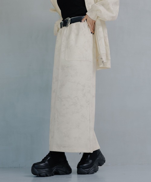 PAGEBOY(ページボーイ)の「ヴィンテージダンボールナロースカート(スカート・レディース・グレー/オフホワイト/ブラック・FREE)」の19枚目の写真