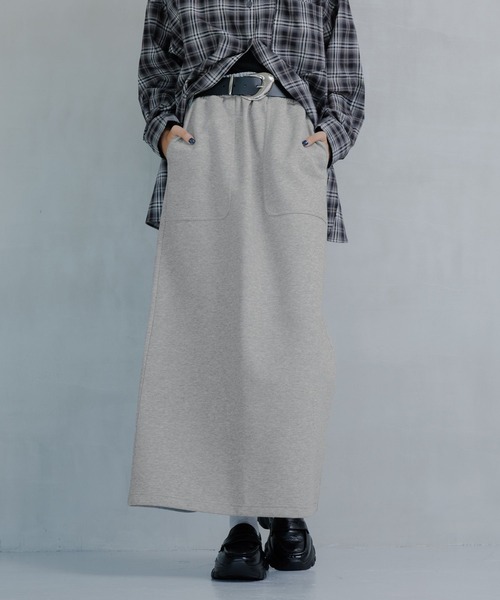 PAGEBOY(ページボーイ)の「ヴィンテージダンボールナロースカート(スカート・レディース・グレー/オフホワイト/ブラック・FREE)」の14枚目の写真