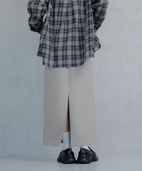 PAGEBOY(ページボーイ)の「ヴィンテージダンボールナロースカート(スカート・レディース・グレー/オフホワイト/ブラック・FREE)」の12枚目の写真