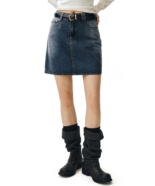 DECET WOMEN(デケット ウーマン)の「シグネチャーミニスカート DCSK001BlueA(スカート・レディース・その他・X-SMALL/SMALL/MEDIUM)」の2枚目の写真