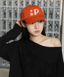 PIECEMAKER（ピースメーカー）の「P SNOW 6-PANEL BALL CAP (ORANGE)（キャップ）」